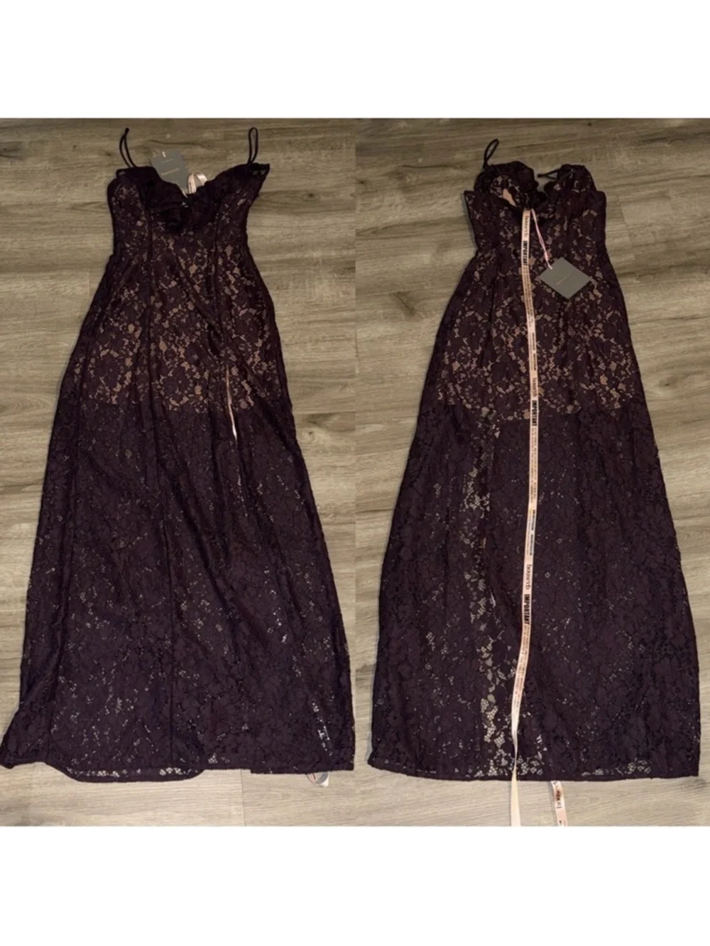 💜Firm Price💜House of CB Malia Night Shade lace maxi dress - Picture 15 of 16